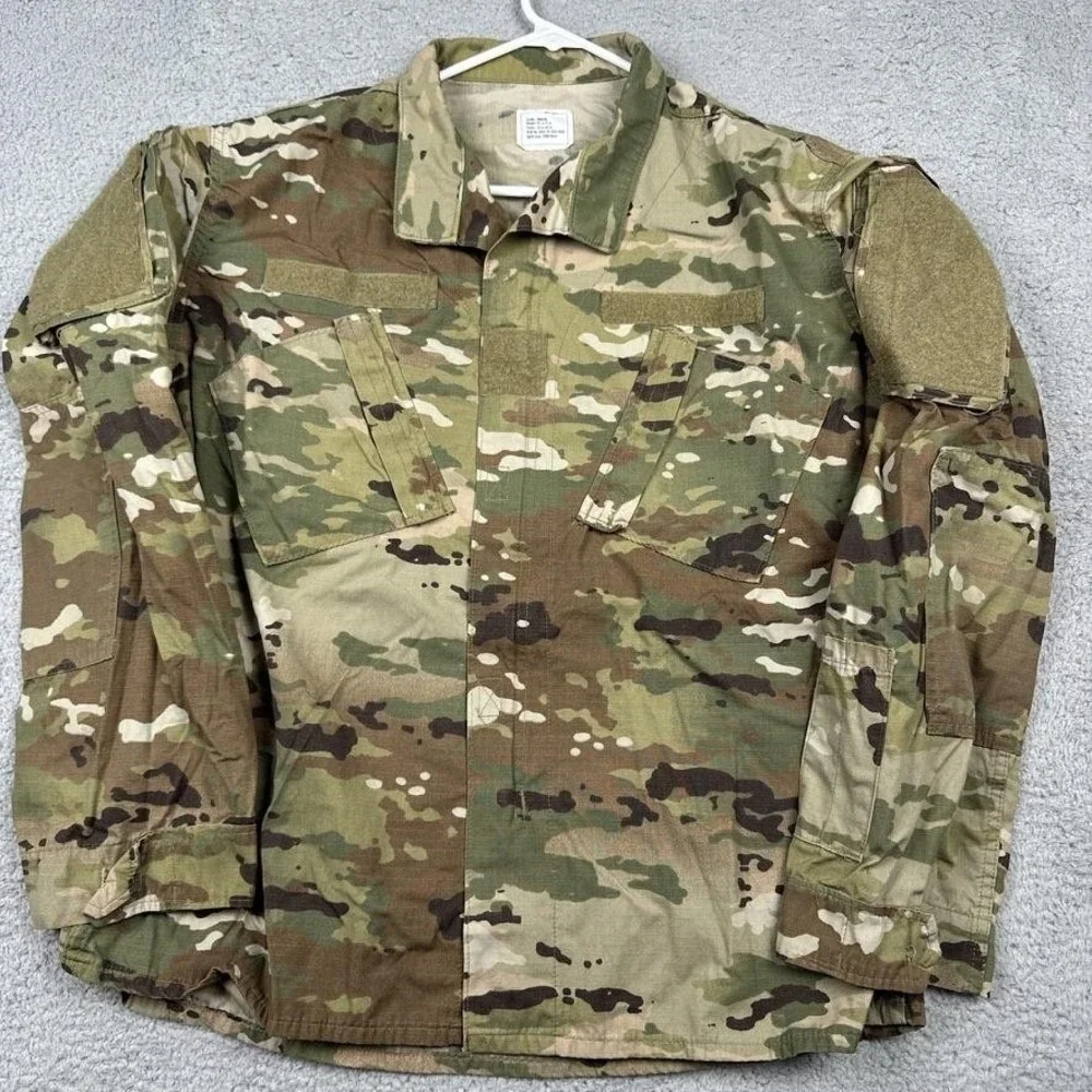 Short Bark Industries Coat Mens Large Camo Army Combat Uniform ACU‎ Ripstop OC - Picture 2 of 13